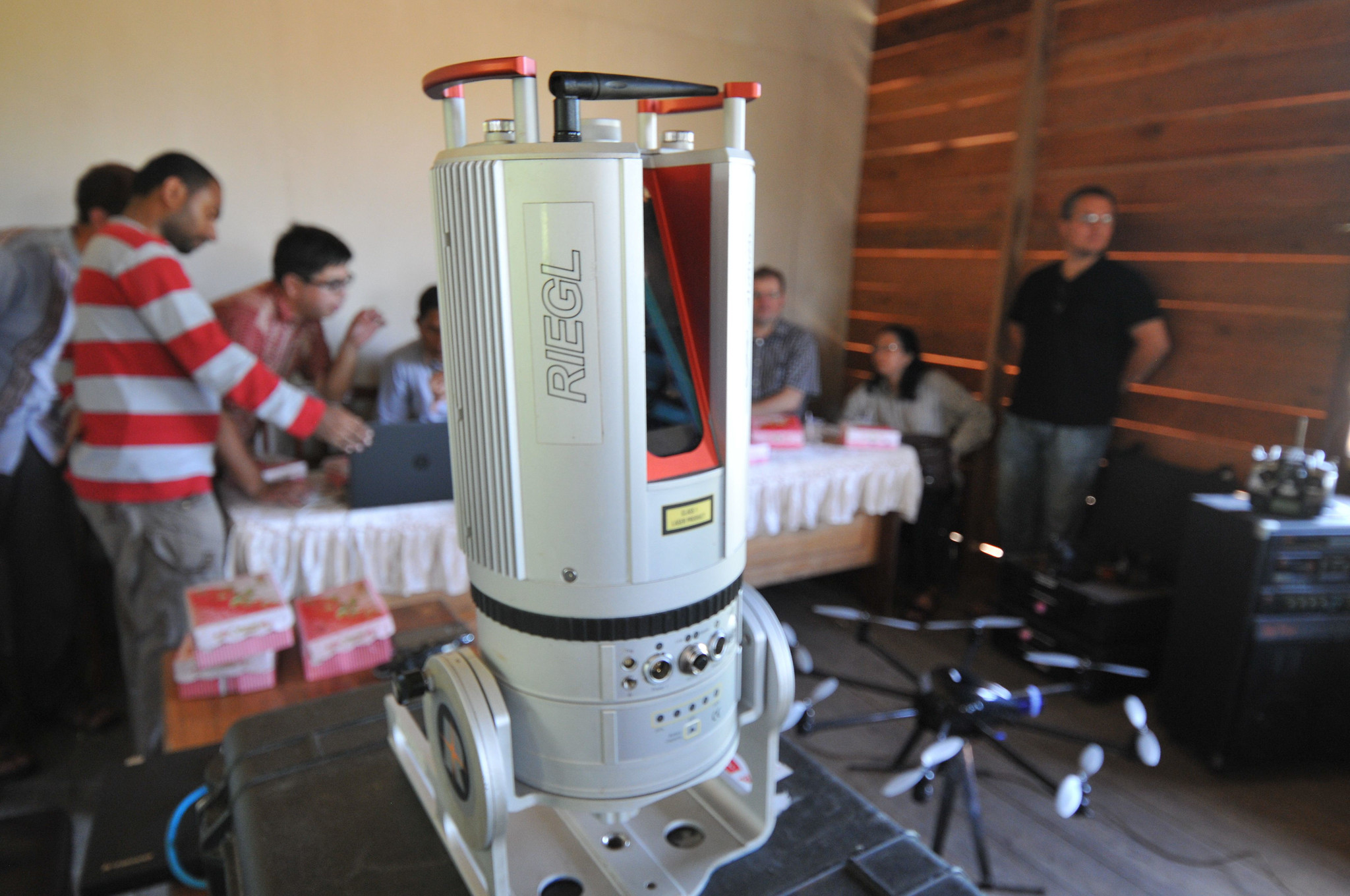 An example of a LiDAR Unit. ('LiDAR machine', @TheCenterforInternationalForestryResearchCIFOR2014, CC-BY-NC-ND-2.0).